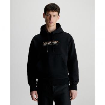 Calvin Klein Sudadera Con Capucha Double Flock Logo