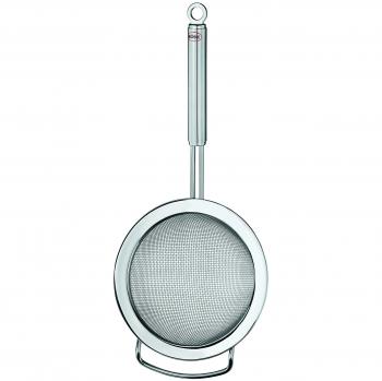 Rösle 20 cm Stainless Steel Kitchen Sieve with Hanging Loop, Coarse Mesh, Dishwasher Safe