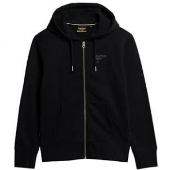 Sudadera con capucha Superdry Luxury Sport Corte Holgado Negra - XL