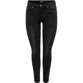 Pantalones Vaqueros Wauw Skinny Negro para Mujer de Only