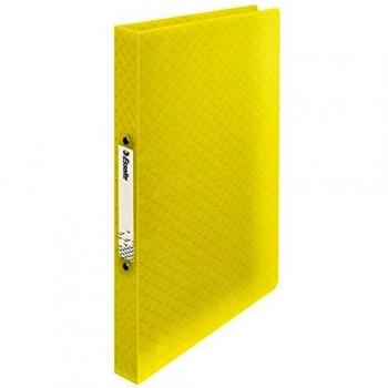 ESSELTE 626240 - Carpeta de 2 anillas redondas de 25 mm DIN A4 COLOUR'ICE PP color amarillo, amarillo