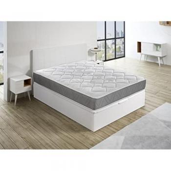Colchón Royal Sleep Ceramic Pocket, Muelles Ensacados con Viscoelástica, Hilo de Carbono Efecto Antiestrés y Biocerámico, 27 cm, Confort Alto, Firmeza Media-Al