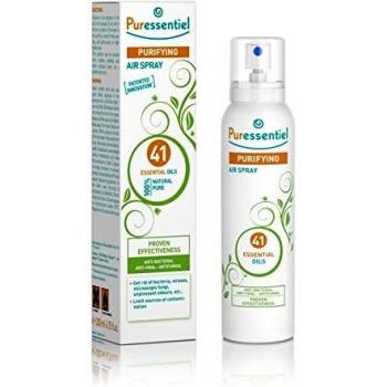 Puressentiel Purifying Air Spray 200 ml - Patented formula - Air & surfaces - 100% natural origin and fragrance - Pure essential oils - Propellant gas and aerosol free - Home, office, car