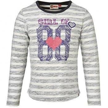 LEGO wear LEGO Brick N Bricks TANISHA 613 - Langarmshirt-Camiseta Niñas,  
 Grau