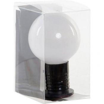 Decoración luminosa DKD Home Decor Negro 6 x 6 x 10 cm con imán y bombilla LED