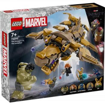 LEGO® Super Héroes Marvel Vengadores vs. Leviatán - 76290, incluye figuras de los Vengadores, un leviatán con detalles realistas, y múltiples accesorios para recrear escenas de acción