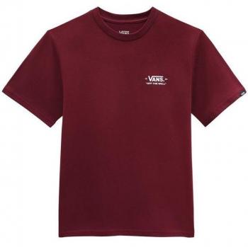 Camiseta de Manga Corta Infantil Vans Essentials Rojo Oscuro
