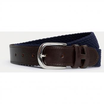 Cinturón Parachute Azul Hombre Adulto Hackett, trenzado, color azul marino