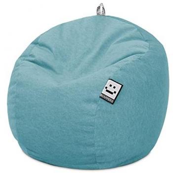 Puff Pelota Terciopelo Vintage Turquesa HAPPERS - Cómodo, Ligero y Resistente