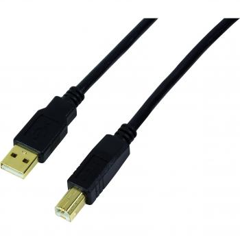 Cable USB 2.0 Activo de 20 m, Tipo A Macho a Tipo B Macho, Negro