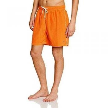 Hackett London Solid Volley - Bañador para hombre naranja talla S