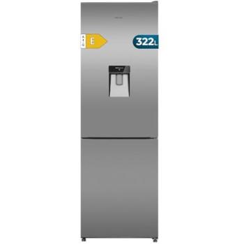 Frigorífico Combi Total No Frost 322L Cecotec Bolero CoolMarket Inox E, 185,5x59,5cm, Tecnología Multi Airflow, HumidityFlex HUB, LED Interior