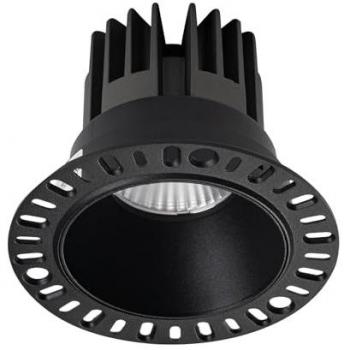 Downlight Empotrable LED Redondo Trimless 11W 3000K Negro Ideal Lux