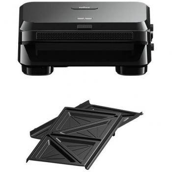Braun SnackMaker 5 SM5000 Sandwichera Negra con Set de Placas para Sándwich