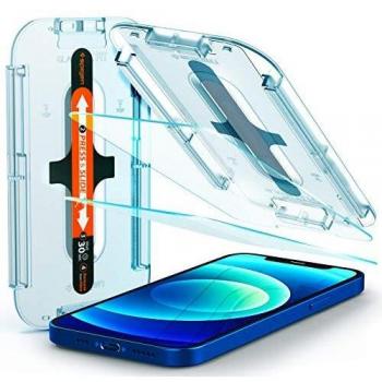 Spigen EZ Fit Tempered Glass Screen Protector for iPhone 12 and for iPhone 12 Pro - 2 Pack