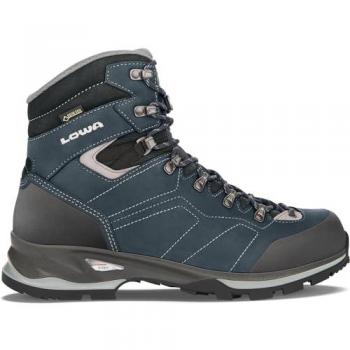 Lowa Santiago GTX Men's Nubuck Leather Hiking Boots - Navy Grey - Size 42½ (EU)