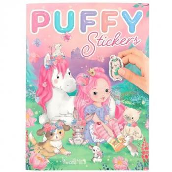 Libro de Pegatinas en Relieve Princesa Mimi con 20 Fondos Ilustrados y 4 Pegatinas a Doble Página Multicolor