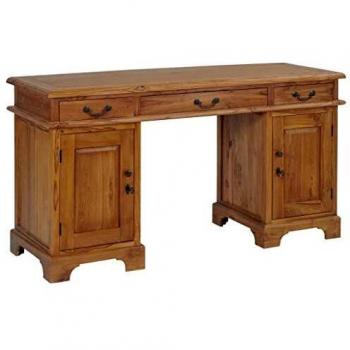 vidaXL Madera Maciza Teca Escritorio Director 140x50x76cm Mobiliario Oficina
