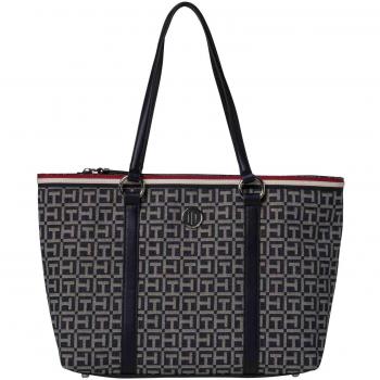 TOMMY HILFIGER TH Essentials Medium Tote Denim Tommy Navy /