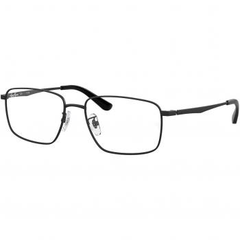 Ray-Ban RX6524D Asian Fit 2503 Men's Eyeglasses Black Size 56 - Frame Only - Blue Light Block Available