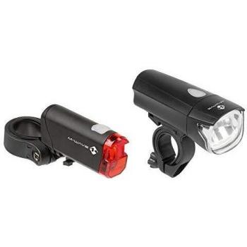 M-Wave Atlas K50 Juego de Luces con batería, Unisex Adulto, Negro, Talla única