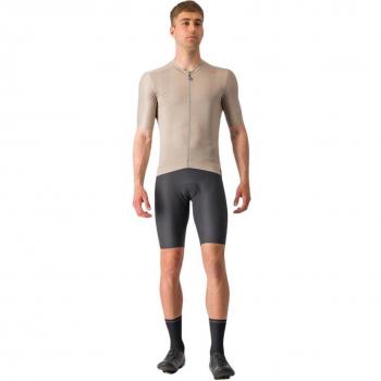 Maillot Castelli Espresso Beige manga corta