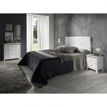 Cabecero tapizado Judith Blanco 160 X 55 X 3 cm, incluye herrajes para colgar