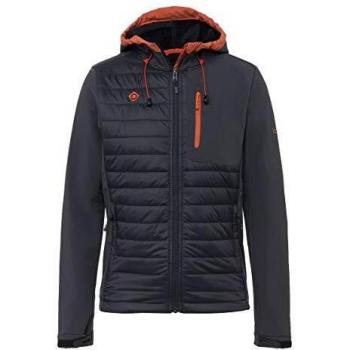 Izas Muzat Chaqueta Softshell, Hombre, Gris Cerámica / Naranja, S
