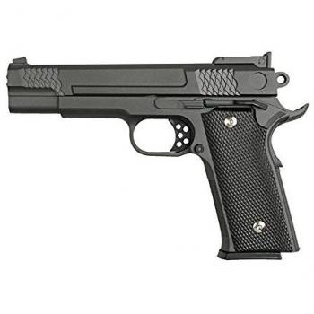 Galaxy - pistola para airsoft, tipo Smith & Wesson M945, con funda, resorte completamente metálico, de recarga manual