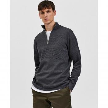 Jersey de hombre cuello alto y cremallera Selected