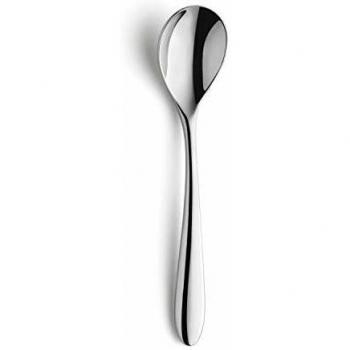 Set de 12 Cucharas Moka Amefa Cuba - Juego de Cubiertos de Acero Inoxidable Brillante, 100% Saludable y Ecológico