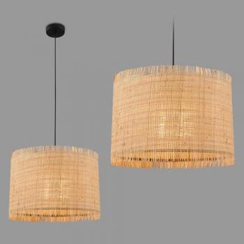 Lámpara Colgante Borra, 1 Luz, Color Natural, Paja, Ø 40 cm