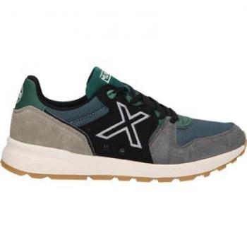 Zapatilla Casual Hombre Munich 1030 77 Gris Negro Azul Talla 40 EU