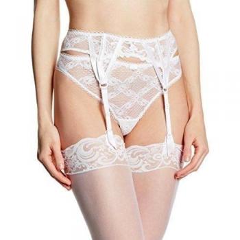 Aubade Mambo de l'Amour Porte Jarretelles-Corsé Mujer    blanco 38