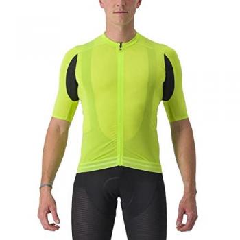 Maillot Castelli Superleggera 3 manga corta verde lima eléctrico - XL
