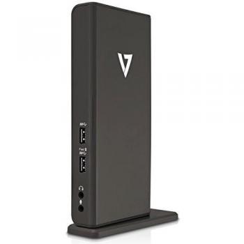 V7 UDDS-1E Universal USB 3.0 Docking Station, gris