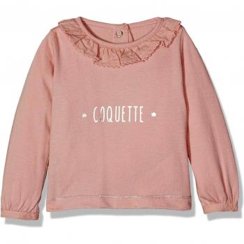Gocco Grafico, Camiseta de Manga Larga para Bebés, Rosa