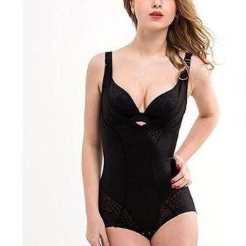 Burvogue Womens adelgazamiento Tummy Control para mujer Butt lifter Body negro negro XX-Large