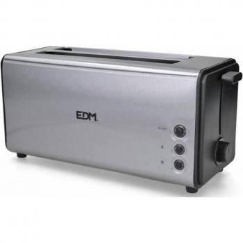 Tostadora EDM 1400W 2 Ranuras Largas 5 Niveles de Tostado Acabado Inoxidable