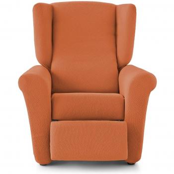 Eiffel Textile Rennes Funda Sofá Algodón Naranja 55 x 195 x 2 cm Sillón Relax