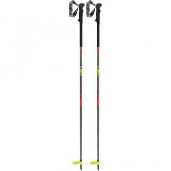 Bastones de trekking Leki Mezza Lite, color negro y rojo, longitud 130 cm, par