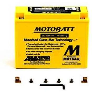 Batería Motobatt MB16AU 12V, 20,5Ah, 2 salidas