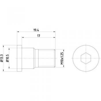 Tornillo de Disco de Freno HELLA 8DZ 355 209-071 para OPEL, FIAT y JEEP