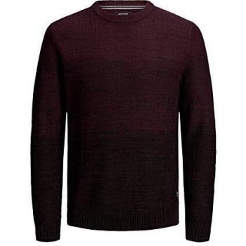 JACK & JONES Jjegraham Knit Crew Neck Noos Suéter, Rojo