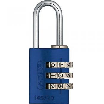 Abus M14222 - Candado aluminio con combinacion 145 azul