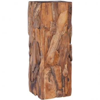 vidaXL Side Table 30x30x80 cm Solid Teak Wood