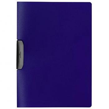 Durable - Dossier Azul Oscuro Pinza Giratoria A4 Apaisado Duraswing