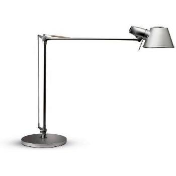 Lámpara de Escritorio LED MAULrock con Base Plata, 9.5W, Smart Home, Cabeza Ajustable, 950 Lúmenes