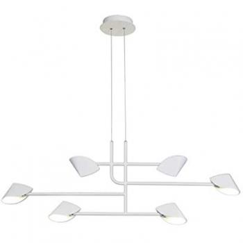 Lámpara Colgante Lineal LED Mantra Capuccina 6 Luces 45W Blanco 3000K 3100lm con Garantía de 3 Años