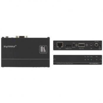 Kramer TP-580RXR HDMI, Bidirectional RS-232 & IR over Extended Range HDBaseT Twisted Pair Receiver, AV extender, Black
